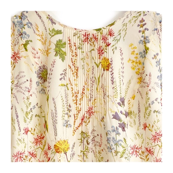 New Madewell Silk Gardengate Dress in Natural - Picture 8 of 16